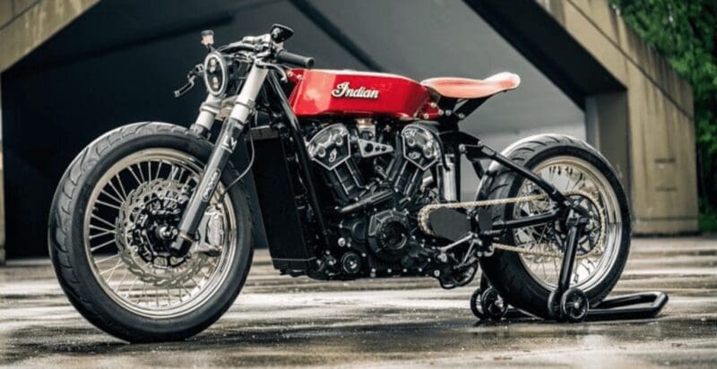 Indian Motorcycle Cafe Racer Red 3